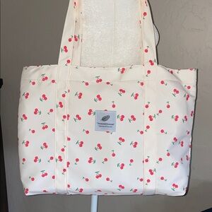 Cherry Print Tote Bag